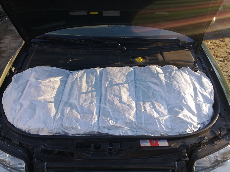 Изготавление авто одеяла, кошму фтопку. — Audi A4 (B6), 1,8 л, 2002 .