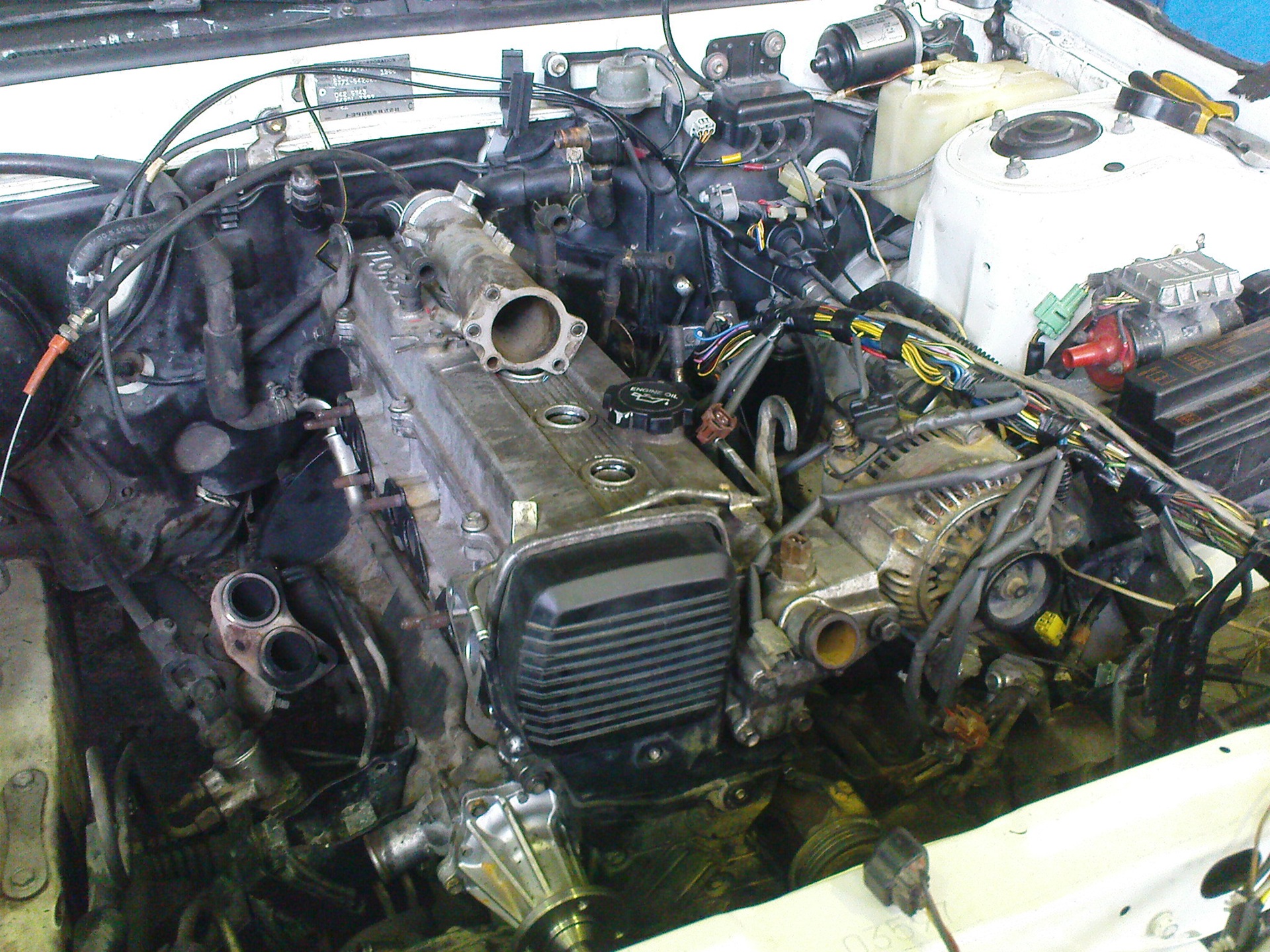 Swap  or a new heart of the brand - Toyota Mark II 25 L 1988