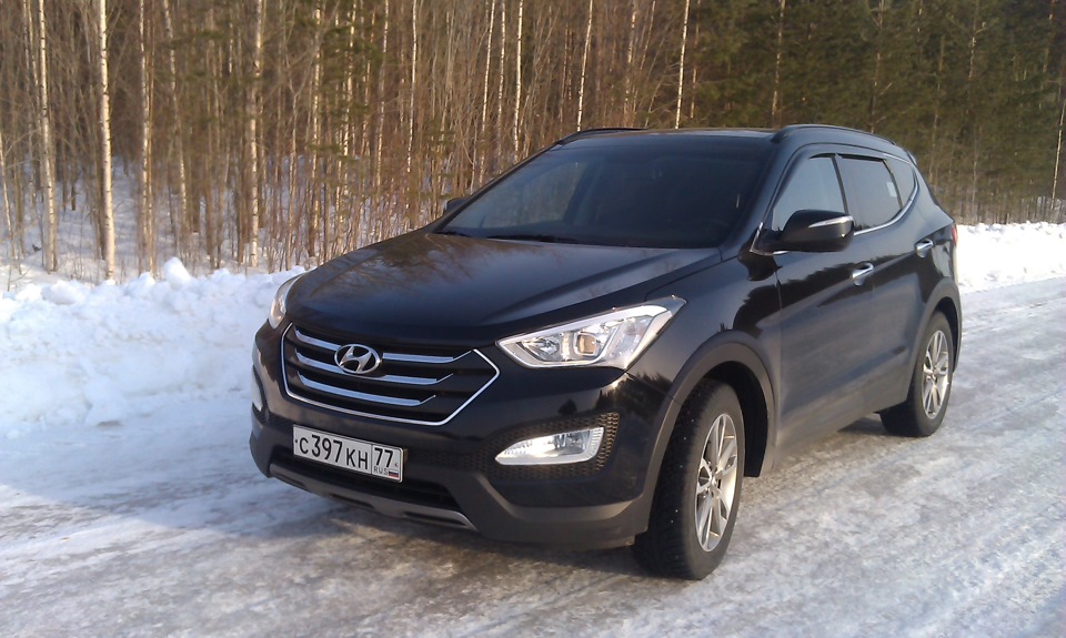 Дорога в Архангельск — Hyundai Santa Fe (3G), 2 л., 2013 года ...