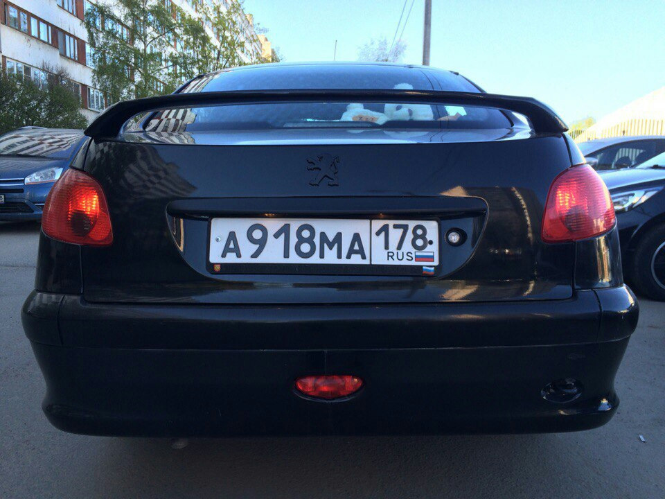 peugeot 206 седан спойлер peugeot 206 седан спойлер
