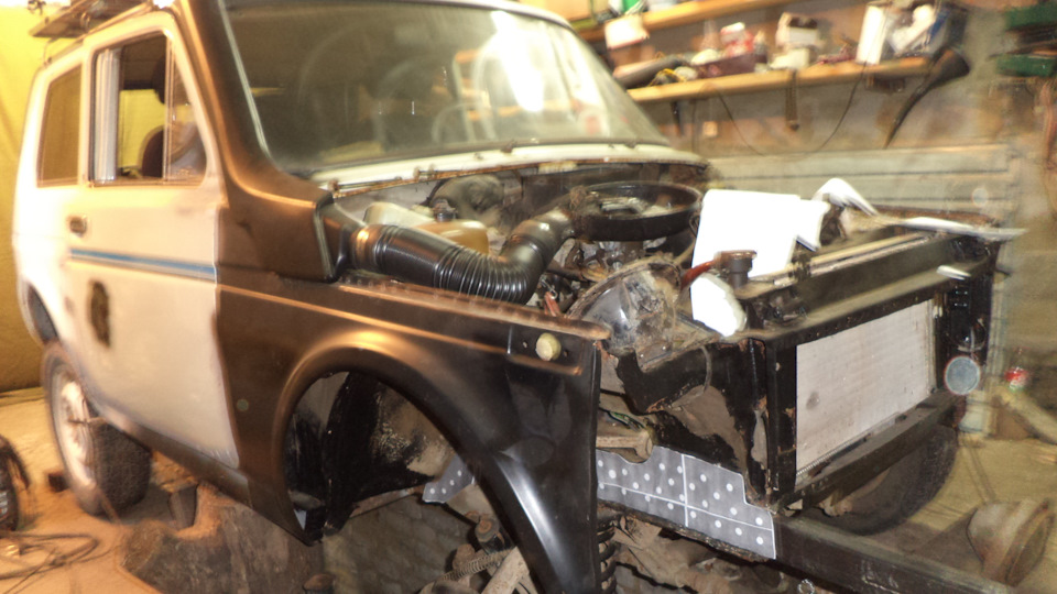 опять лонжероны — Lada 4x4 3D, 1,7 л, 1997 года | кузовной ремонт | DRIVE2