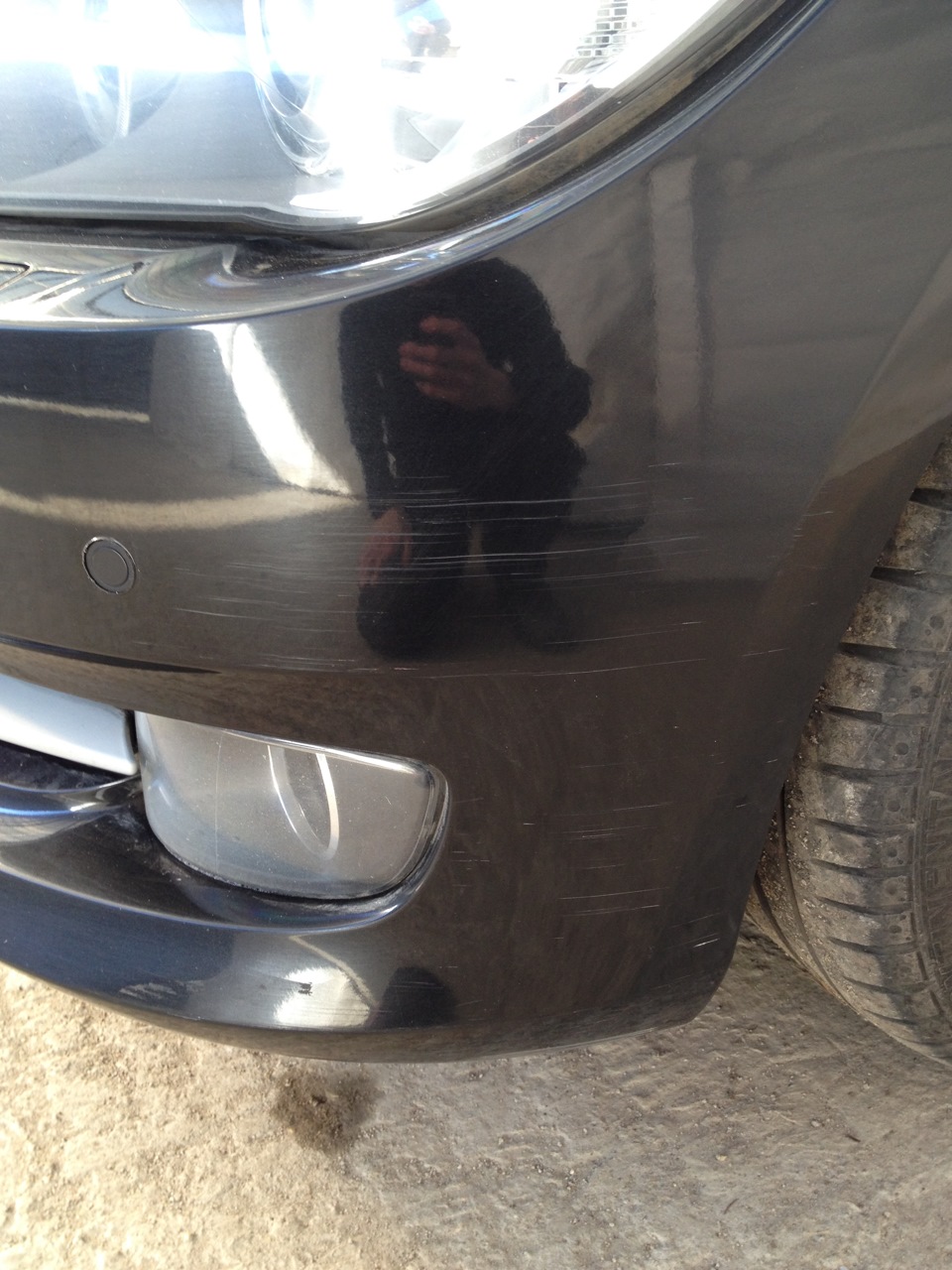 Полировка мелких царапин и сколов — BMW 3 series Coupe (E92), 2 л, 2010 ...