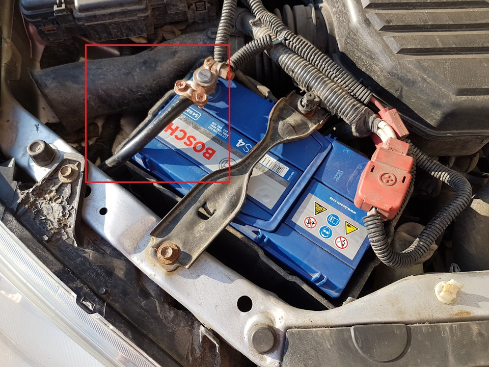 Минусовой провод. Давно сделал, забыл сюда записать… — Honda Civic (7G ...