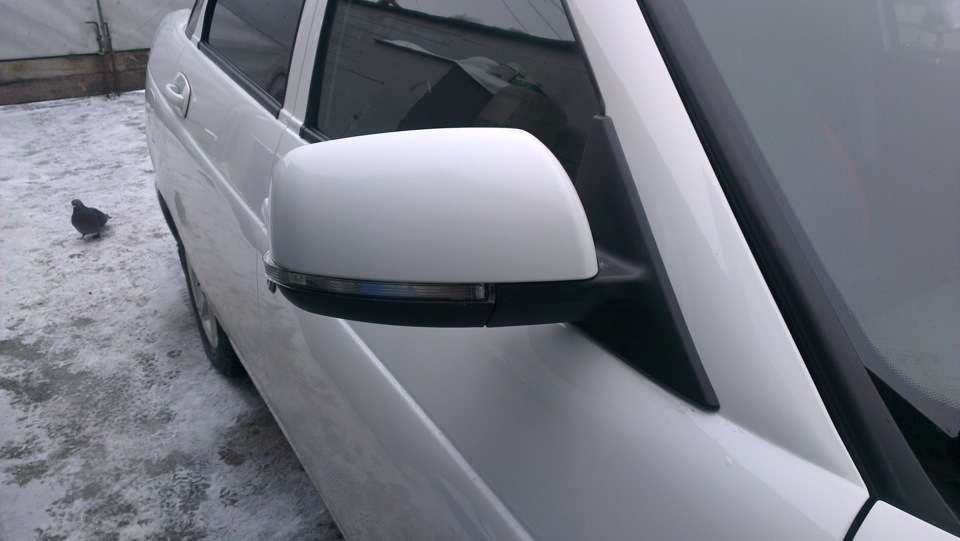 Установил в зеркала повторители SE — Lada Приора седан, 1,6 л, 2013 ...