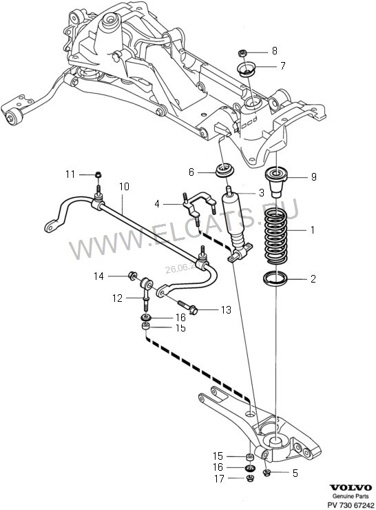 Схема подвески вольво