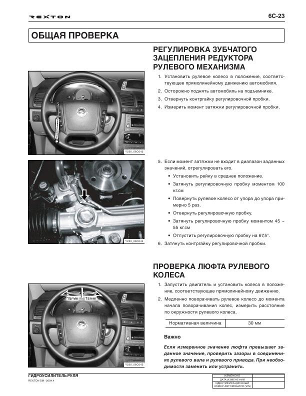 Ssangyong kyron момент затяжки колесных гаек