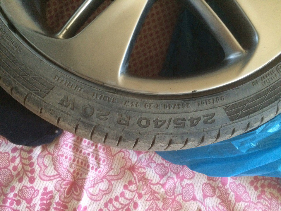 Комплект 20-х колес Continental ContiSportContact 5 245/40 R20 — Opel ...