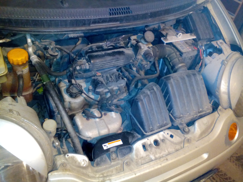 Регулировка клапанов. — Daewoo Matiz (M100, M150), 0,8 л, 2008 года ...