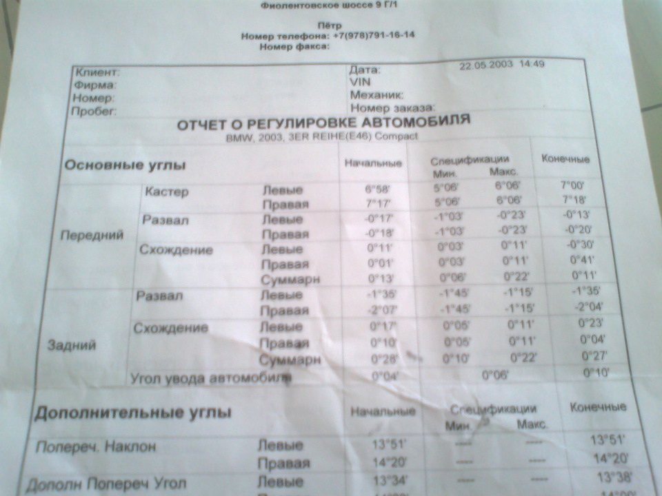 Углы установки схождения колес — Сообщество «BMW E90 Club» на DRIVE2