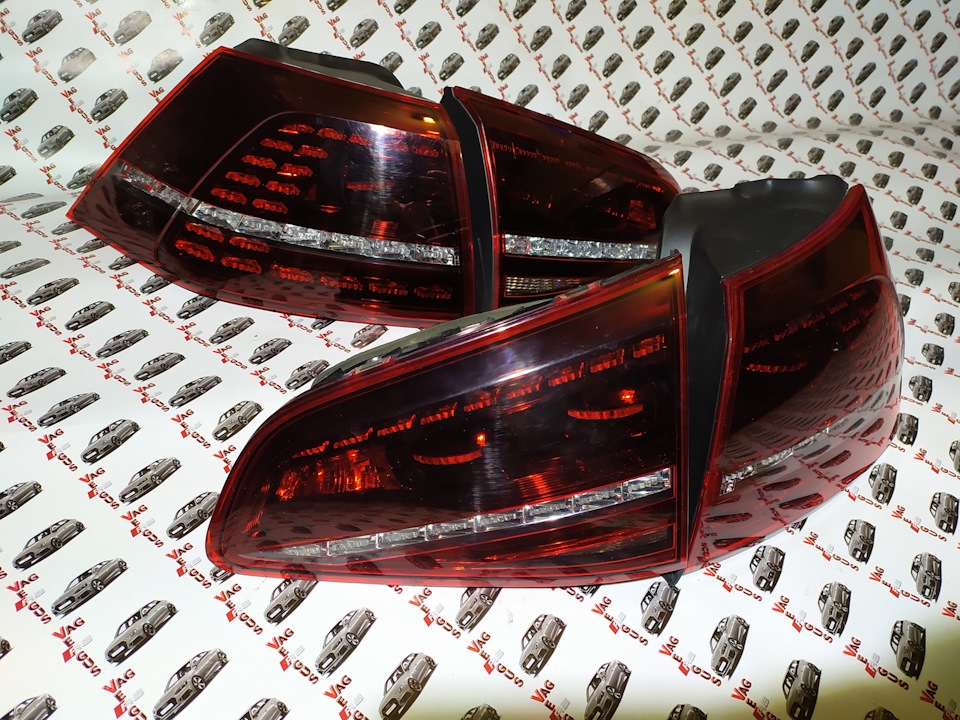 Комплект задних LED фонарей VW Golf 7 GT R-line — VergusVAG на DRIVE2