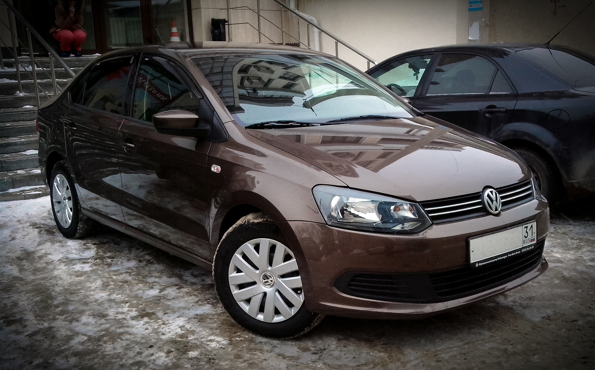 Volkswagen Polo sedan коричневый