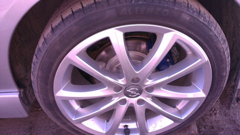 Избавляемся от ржавчины на тормозных дисках. — Opel Vectra C, 1,8 л ...