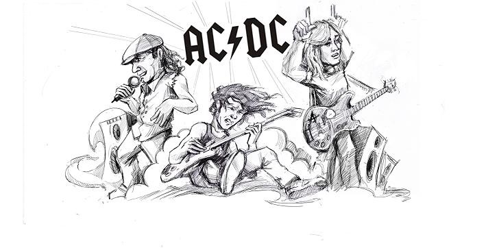 Ac dc как нарисовать