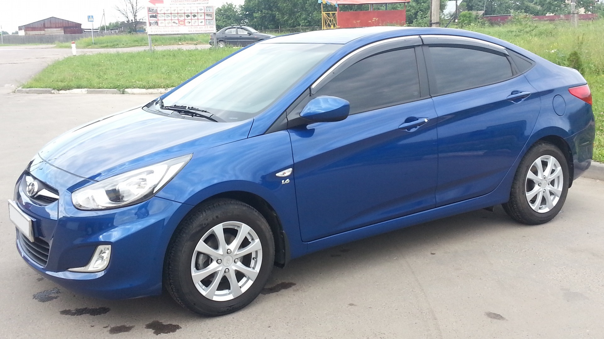 Hyundai Solaris 1.6 бензиновый 2012 | ♂Blue Star♂ на DRIVE2