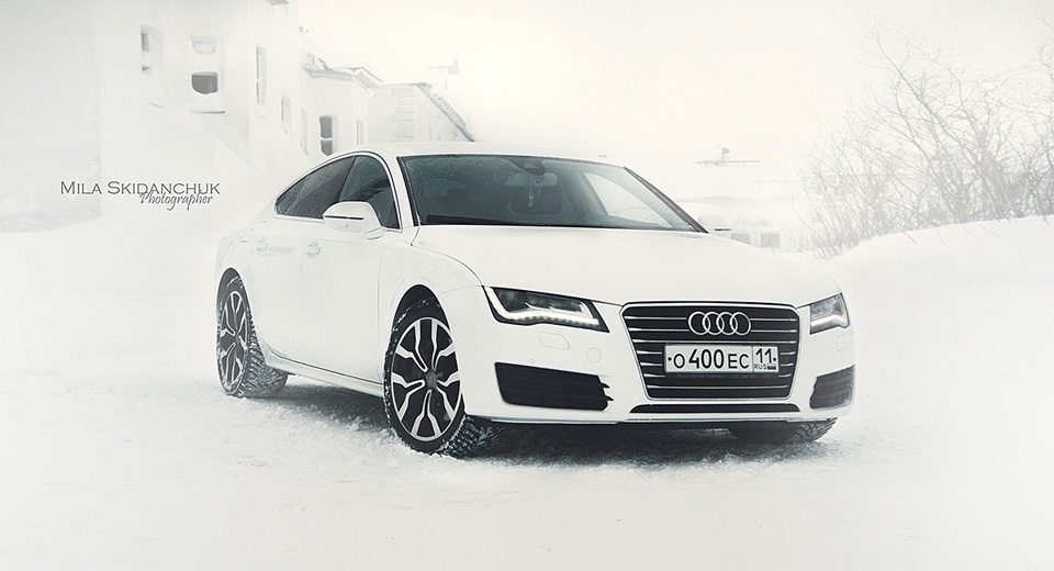 Как выглядит белая ауди Долгожданные фото с последней фотосессии ;) - Audi A5 Sportback (1G), 2 л, 2009 