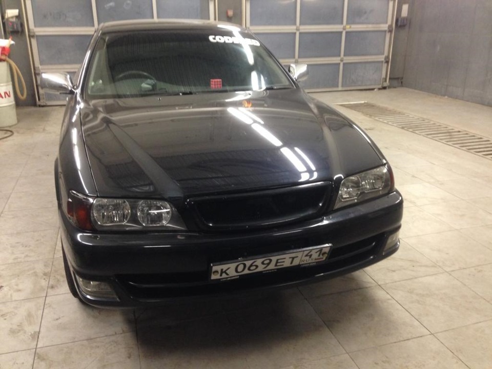 Рамка для автономера "под карбон" с наклоном (AJS) — Toyota Chaser (100 ...