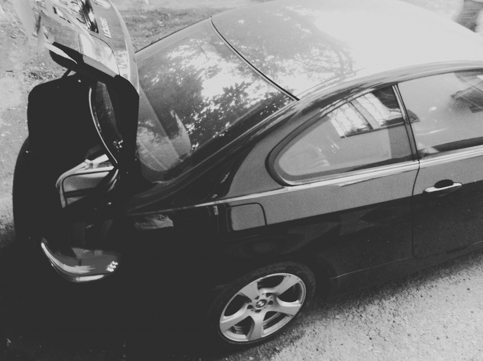 Черно-белый фото сет. — BMW 3 series Coupe (E92), 2 л., 2008 года ...