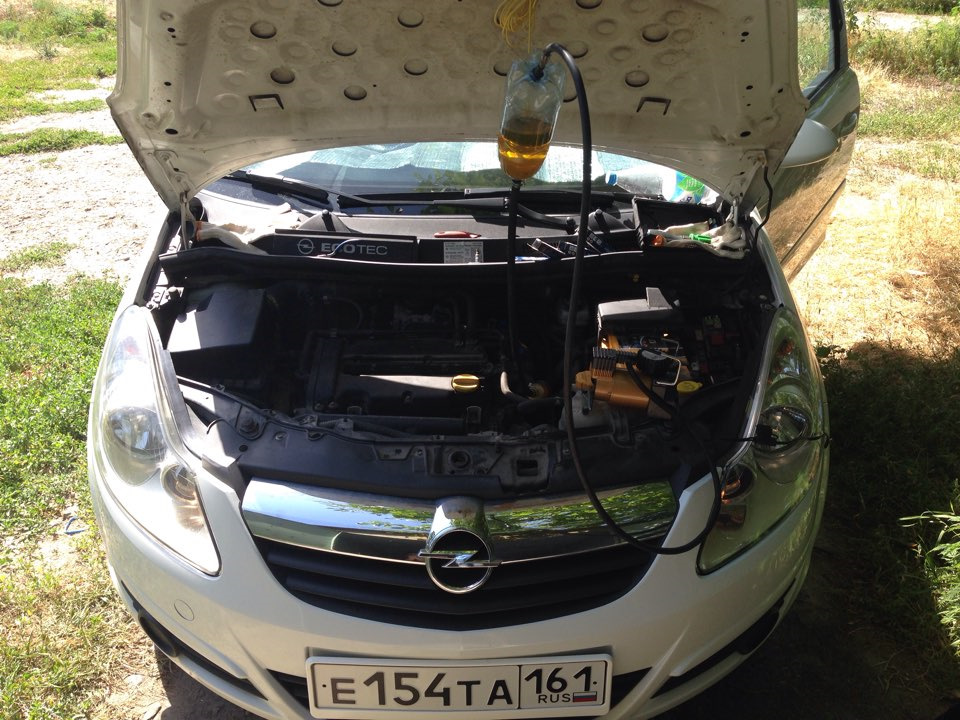 Промывка инжектора Лавр'ом. — Opel Corsa D, 1,2 л., 2007 года | своими ...