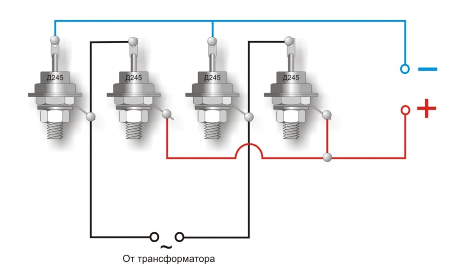 Правильное подключение диодного моста