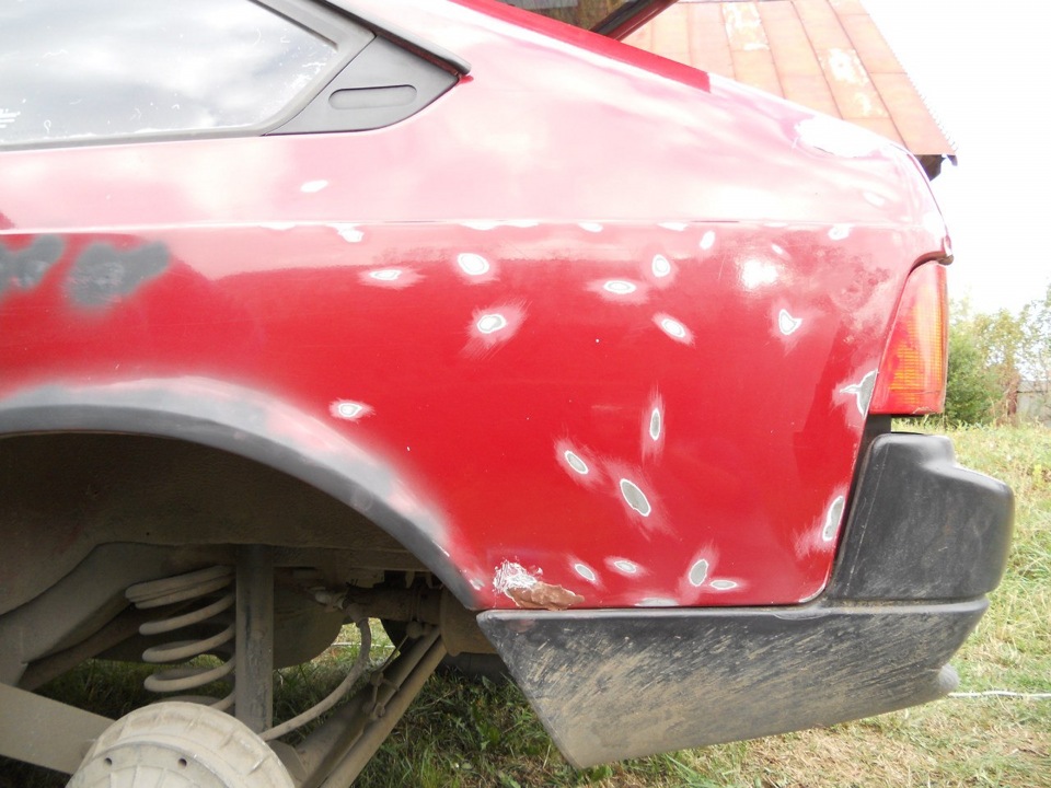 Кузовная шпаклёвка — Москвич 2141, 1,6 л, 1998 года | своими руками ...