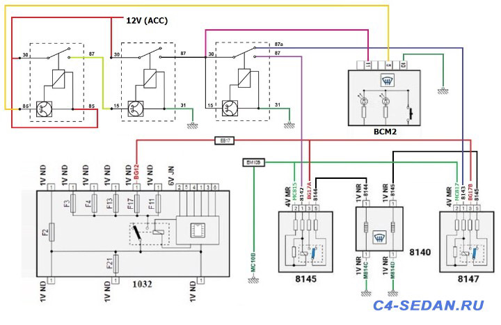 Электрическая схема ситроен с4 b7