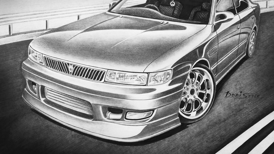 Toyota Chaser jzx100 рисунок