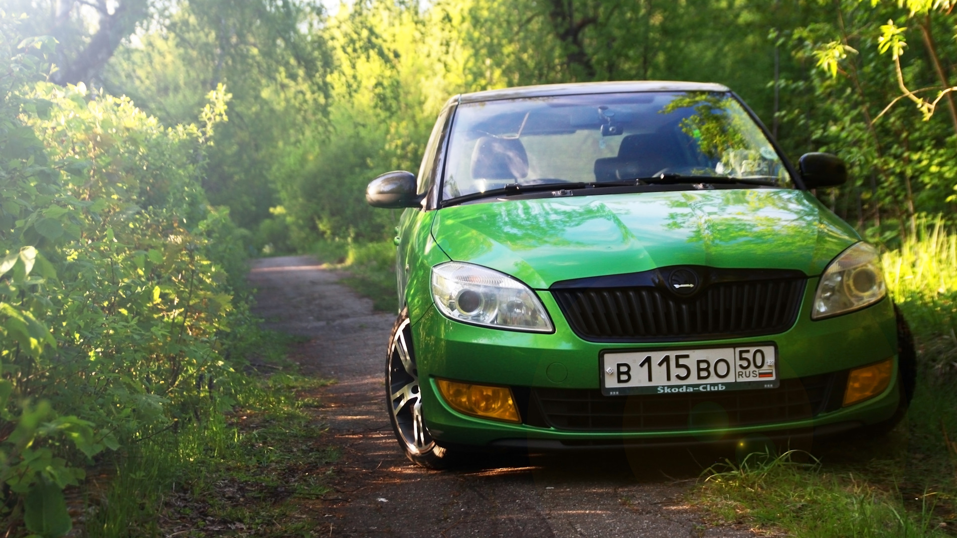 Занижение skoda fabia 2