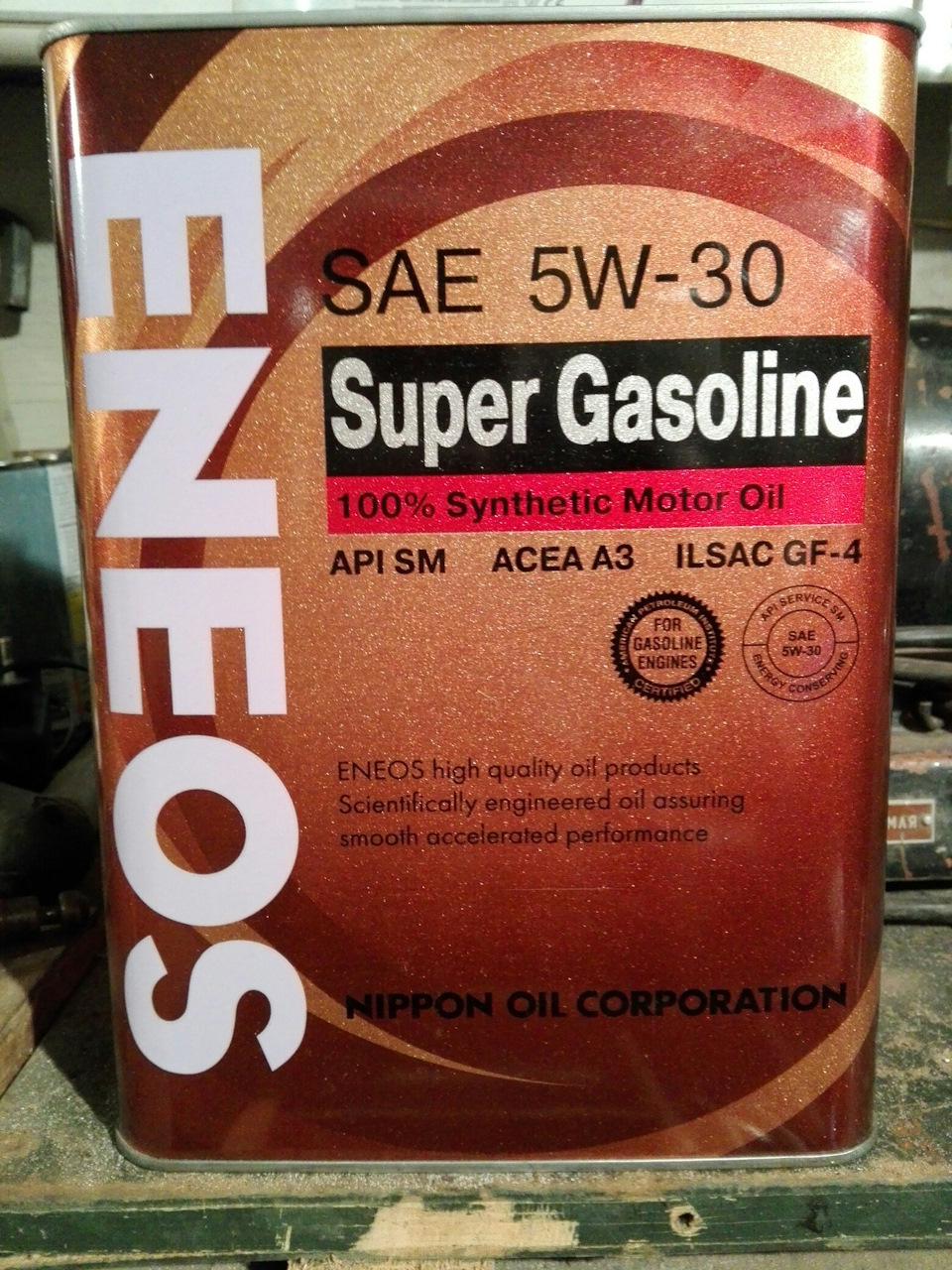 Eneos 5w30 super. Gasoline 5w30 SM ACEA a3 ILSAC.