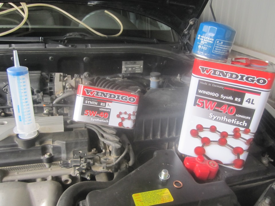 Part.31 Смена масла — Hyundai Accent (2G), 1,5 л, 2010 года | плановое ...