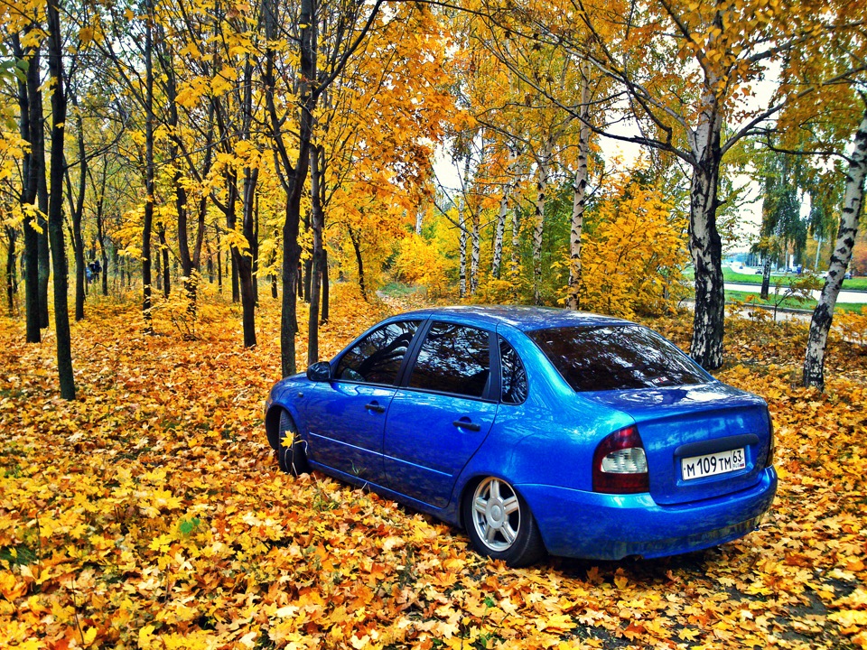 Красивые Фото Машин Осенью