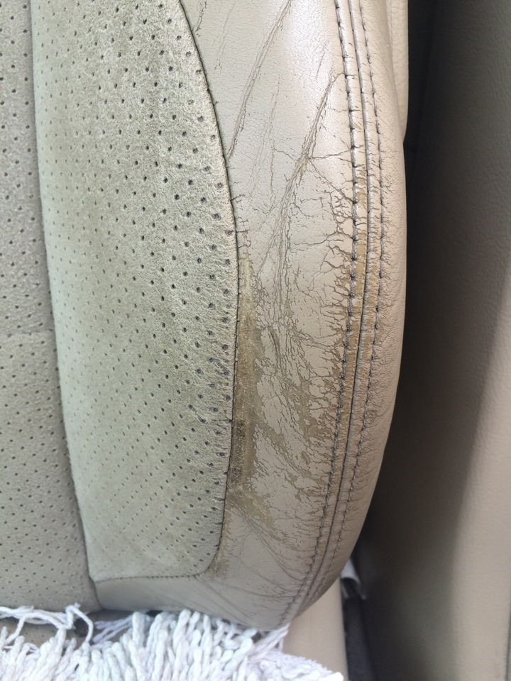 Покраска и восстановление кожи на сиденьях — Lexus IS, 2 л, 1999 года ...