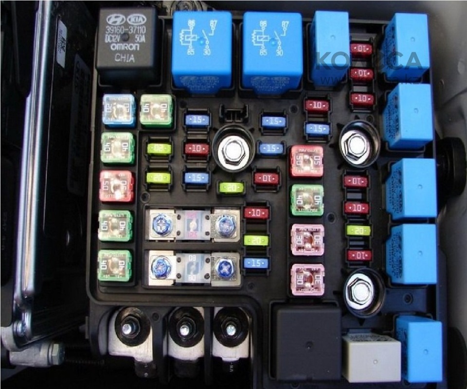 Схема предохранителей киа сид 2008 года