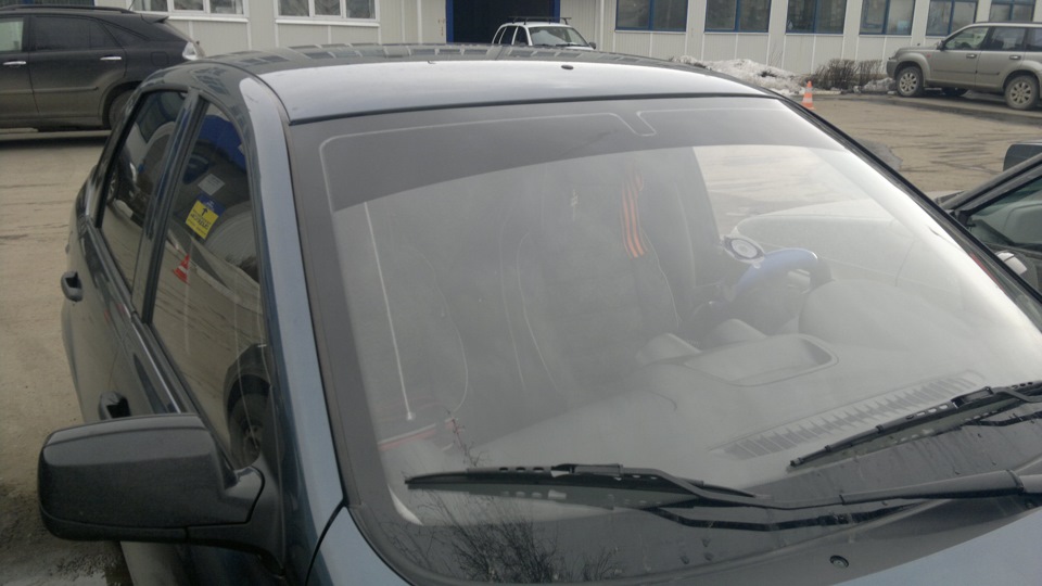 Тонировка — Lada Гранта, 1,6 л, 2013 года | тюнинг | DRIVE2