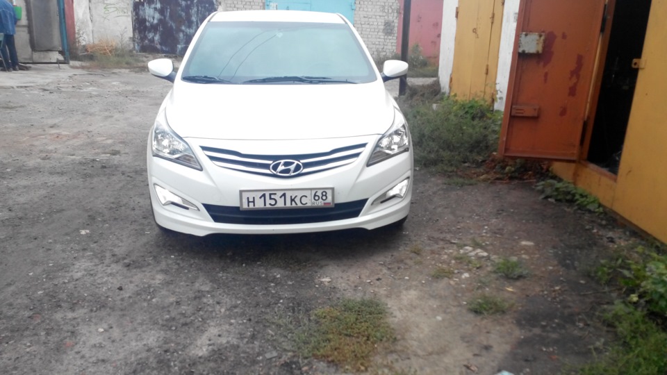 диоды в габариты — Hyundai Solaris, 1,6 л, 2015 года | стайлинг | DRIVE2