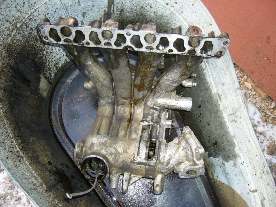 Промывка впускного коллектора, ДЗ, форсунок. — Mitsubishi Galant (8G ...