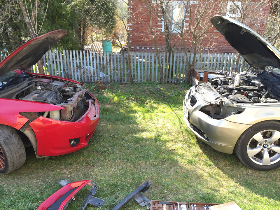 Замена щеток генератора и мытье фар — Honda Accord (8G), 2008 года ...