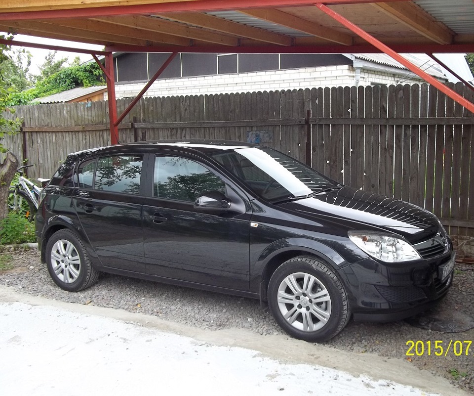 Поменял авто.с красного на черный. — Opel Astra H, 1,6 л, 2007 года ...