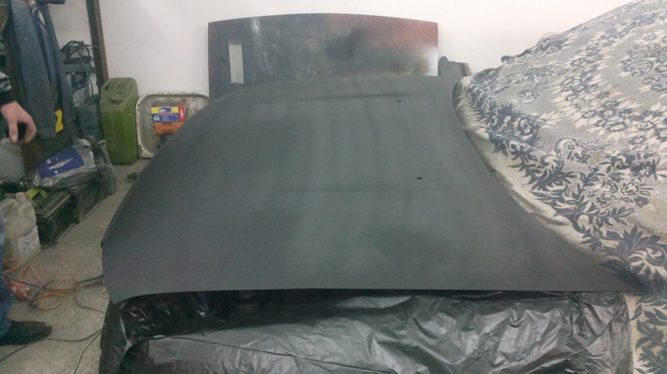 Подготовка к покраске капота) — Mitsubishi Mirage IV, 1,3 л, 1993 года ...