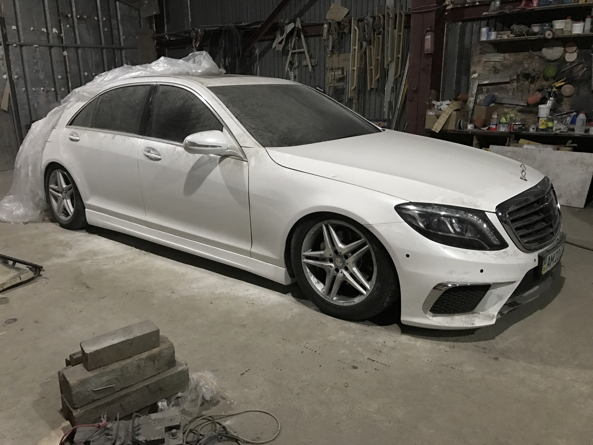 Мерседес s63 AMG разбитый