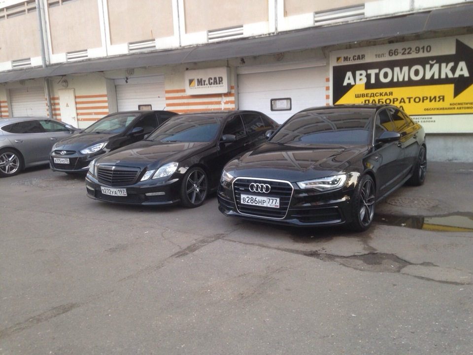 Тонировка — Audi A6 (C7), 3 л, 2014 года, стайлинг