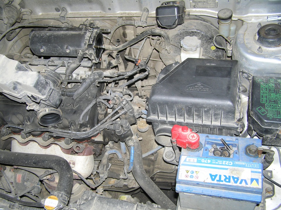 Промывка дроссельного узла с датчиком хх. — Hyundai Accent (2G), 1,5 л ...