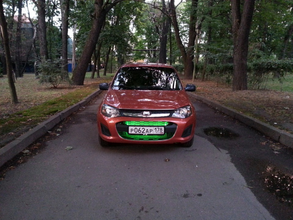 подсветка в вечернее и ночное время — Lada Калина Хэтчбек (2G), 1,7 л ...