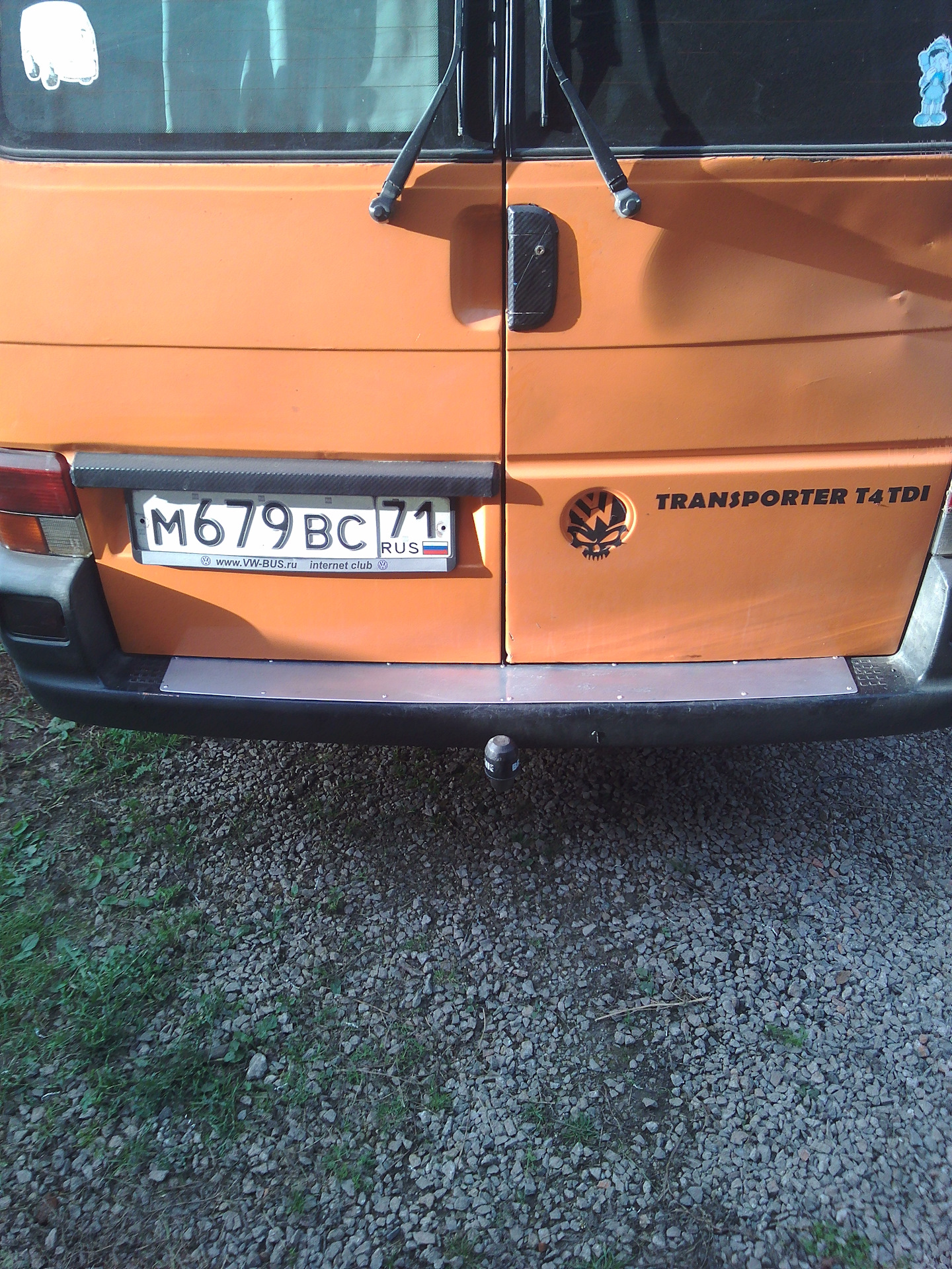 Накладка на задний бампер — Volkswagen Transporter T4, 2,5 л, 1997 года ...