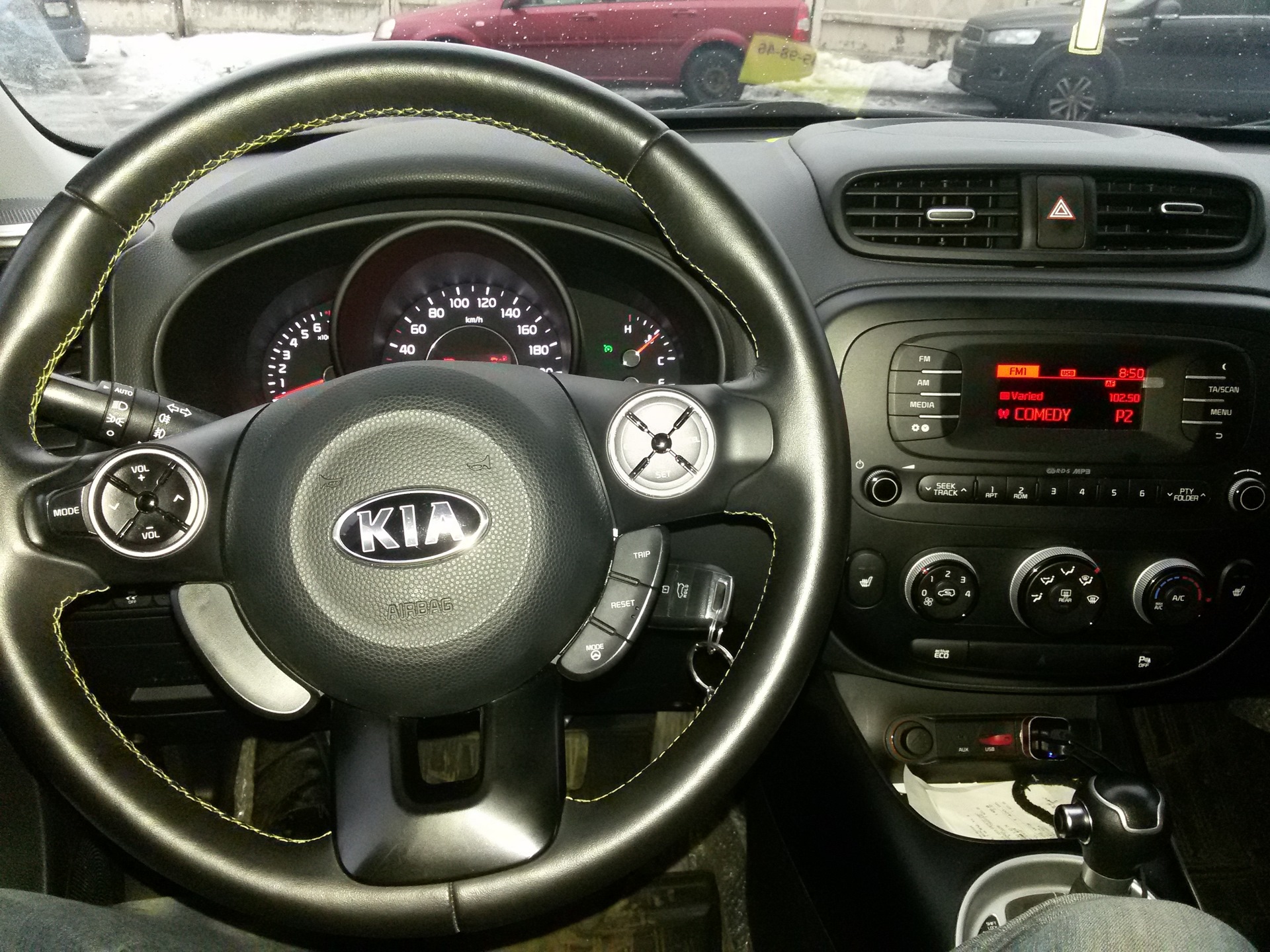 Приглушение звуков магнитолы или Работа кнопки Mode на руле Kia Soul PS  2015 — KIA Soul (2G), 1,6 л, 2014 года | аксессуары | DRIVE2