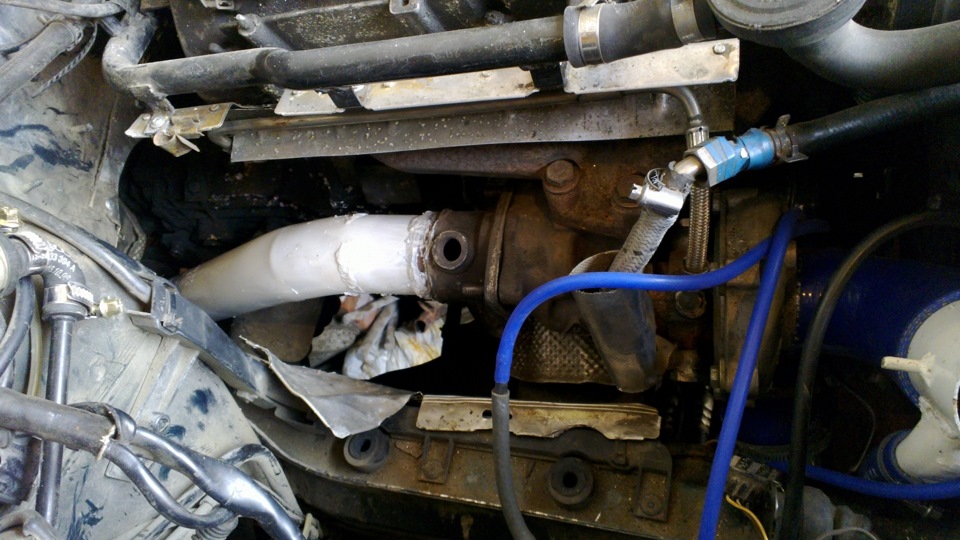 ВЫХЛОП (перевод на 63 трубу) — Volkswagen Passat B5, 1,8 л, 1999 года ...