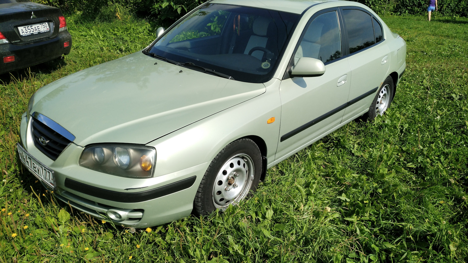 Hyundai Elantra (3G) 1.6 бензиновый 2006 | Серебряно-зеленая Элли на DRIVE2