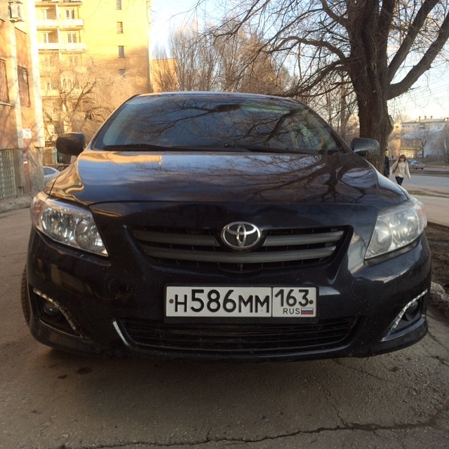 Тонер и туманки — Toyota Corolla (140/150), 1,6 л, 2007 года | тюнинг ...