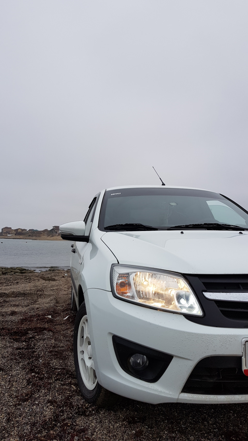 Не много фото у каспийского моря. — Lada Гранта, 1,6 л, 2016 года |  фотография | DRIVE2