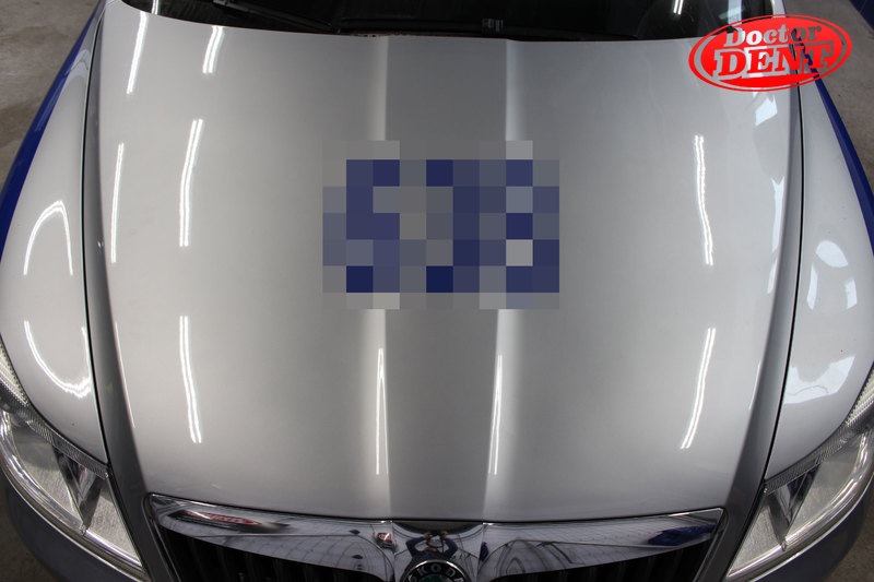 Skoda Oktavia — ремонт вмятины на капоте без покраски! — DoctorDent.by ...