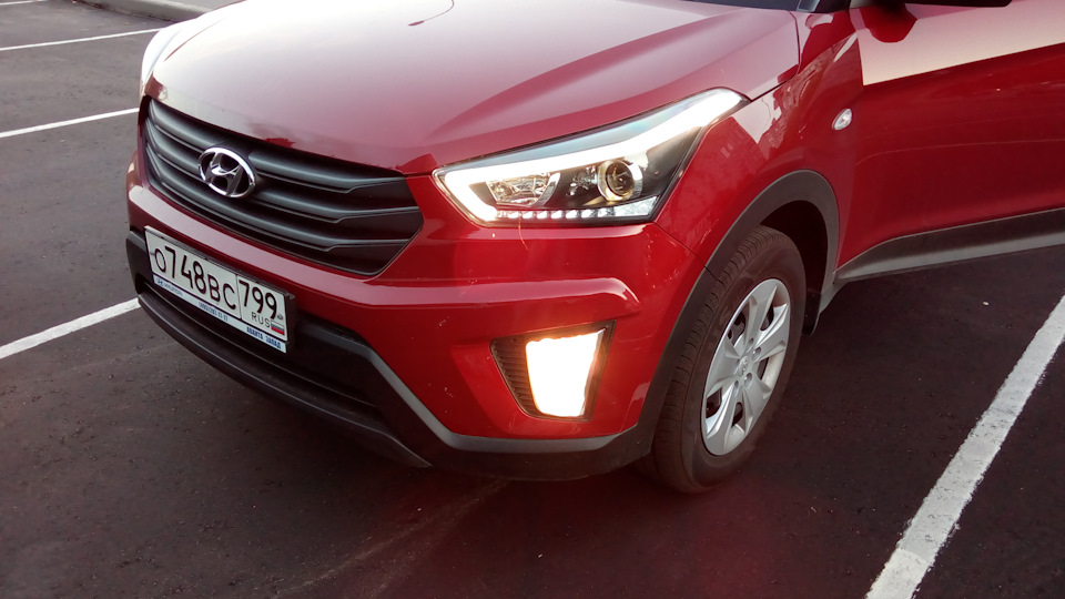 Замена фар на линзованные + ксенон (часть 2, светотест) — Hyundai Creta ...